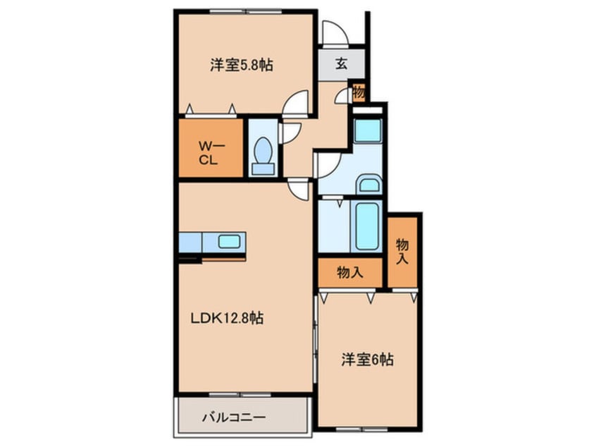 間取図 リーブル広田