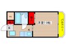 宮地ハイツ 1Kの間取り