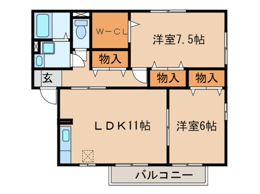 間取図 グランヴェ－ルＡ棟