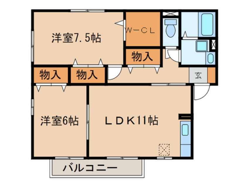 間取図 グランヴェ－ルＡ棟