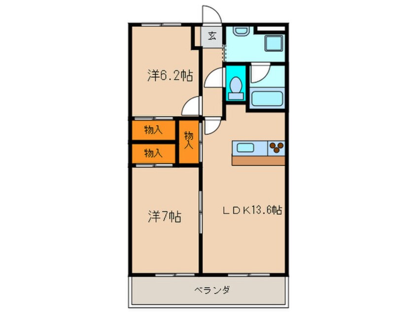 間取図 レ－ジュ竜泉
