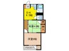 中源ビル 2DKの間取り