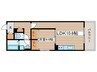 Anecis広見町 1LDKの間取り