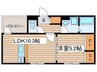 Anecis広見町 1LDKの間取り