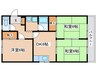 サンライズ今井 3DKの間取り