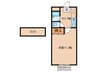 MAGNORIA  HOUSE  B 1Kの間取り