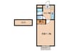 MAGNORIA  HOUSE  B 1Kの間取り