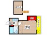 ACT川名 1Kの間取り
