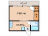 第2アリストマンション 1DKの間取り