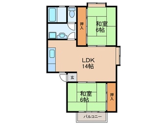 間取図 コーポ加藤