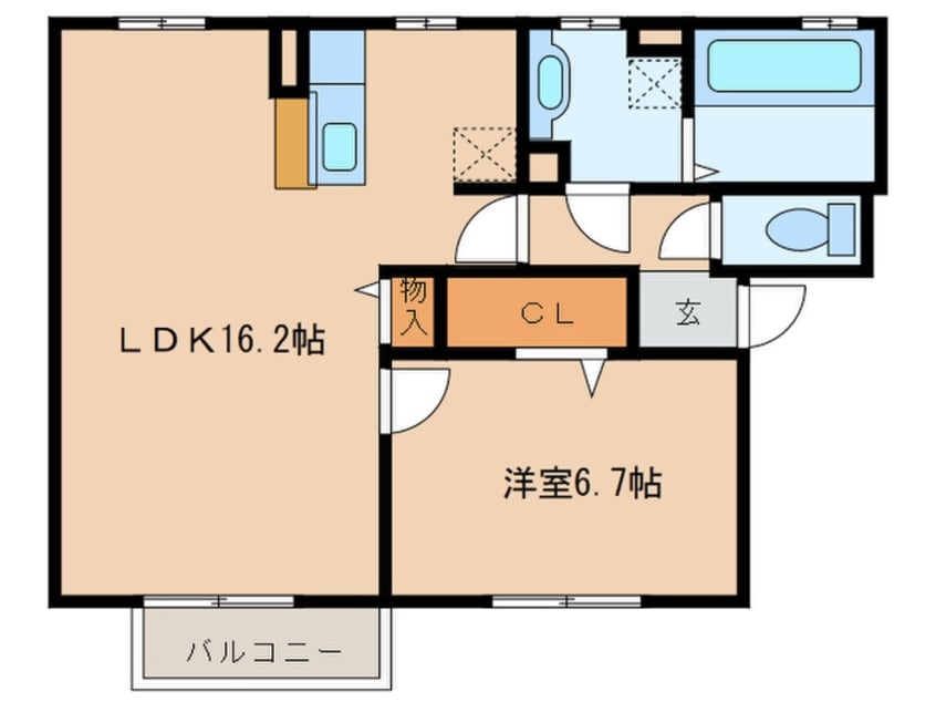 間取図 ベル　ミラコスタ