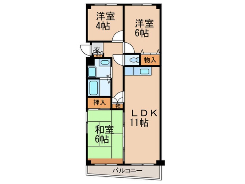 間取図 サン大曽根