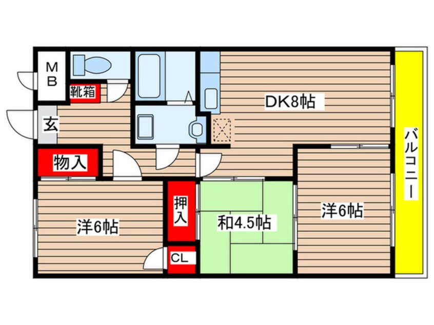 間取図 ガーデンパレス元八事