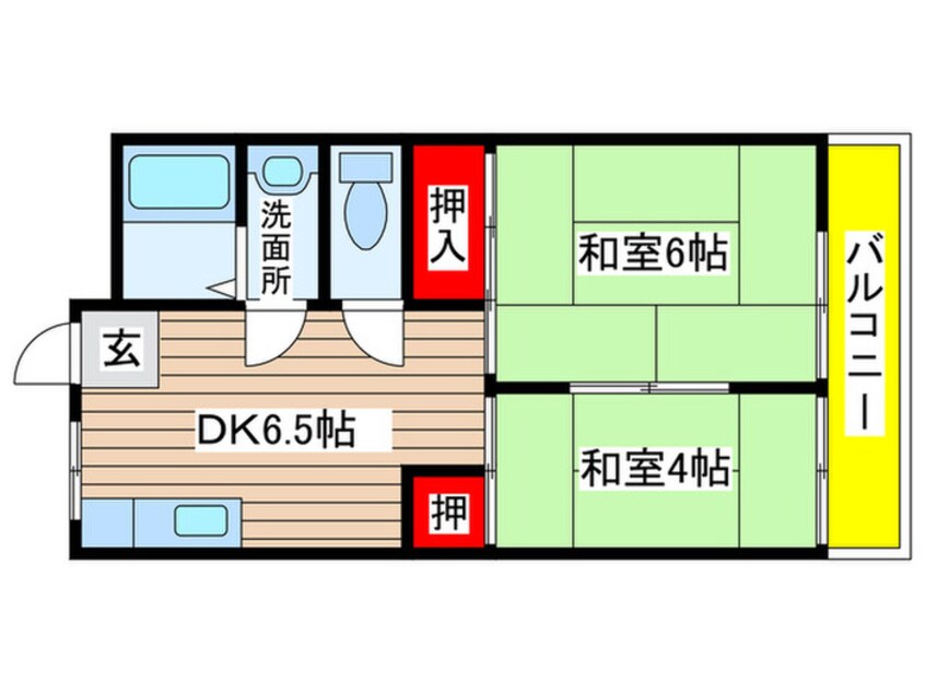 間取図 矢田ビル