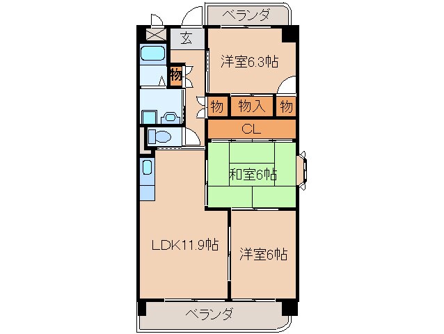間取り図 ノ－ルプラ－ジュ