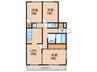 牧の原中央マンション 3LDKの間取り