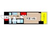 ﾌﾟﾚｻﾝｽTHE久屋大通ﾚｼﾞｪﾝﾄﾞ(1208) 1Kの間取り
