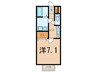 エクセル道徳 1Kの間取り