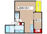 Jack odakaⅥ 1LDKの間取り
