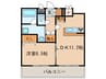 コンフォ－ル黒門 1LDKの間取り