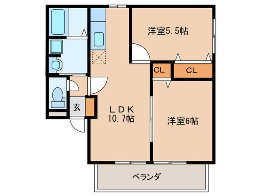 間取図 レトアM