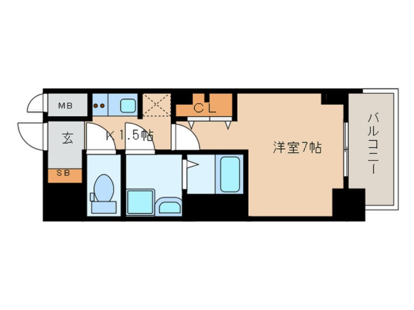 間取図 S-RESIDENCE名駅North