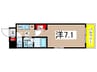 カンピオーネ御器所通 1Kの間取り