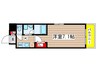 カンピオーネ御器所通 1Kの間取り