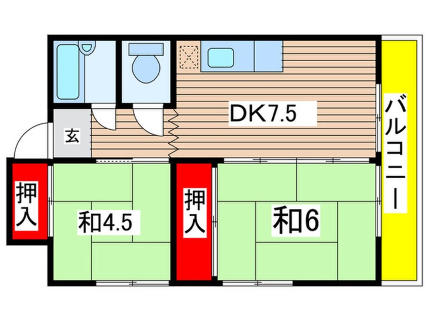 間取図 石坂ハイツ