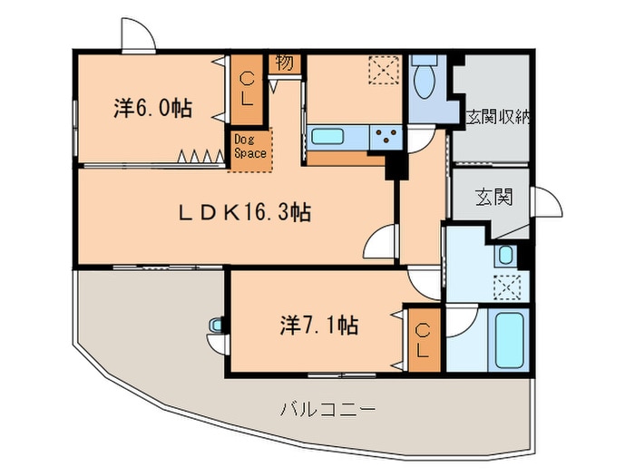 間取り図 Ｌｏｕｖｅ（ルーヴ）新守山