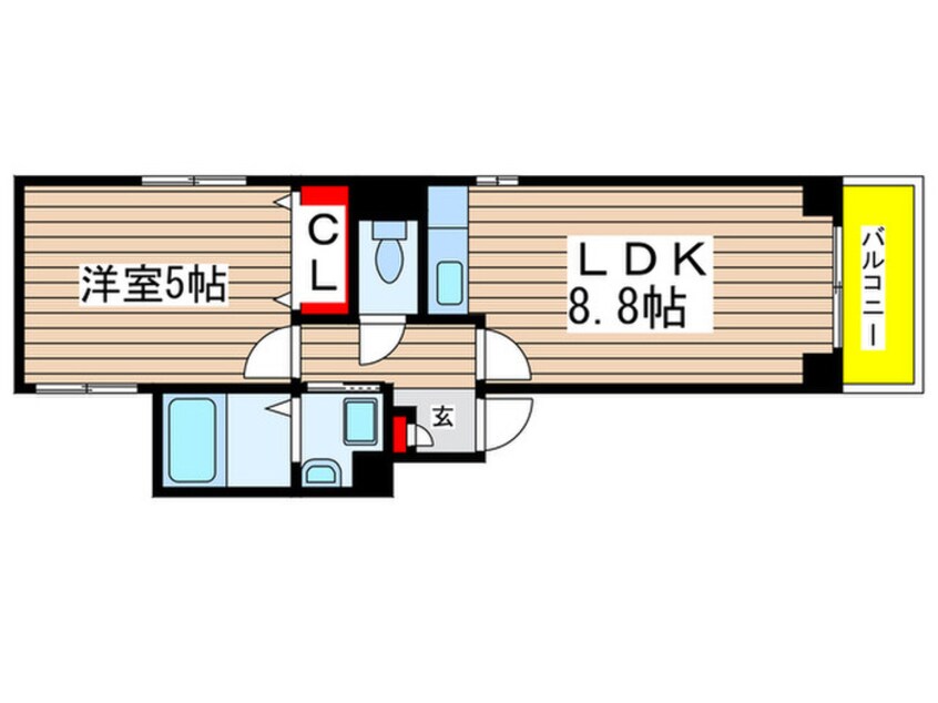 間取図 サントル大宝