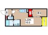 Jack odakaⅦ 1LDKの間取り