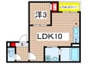 Jack odakaⅦ 1LDKの間取り