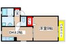 プラムヒルズ 1DKの間取り