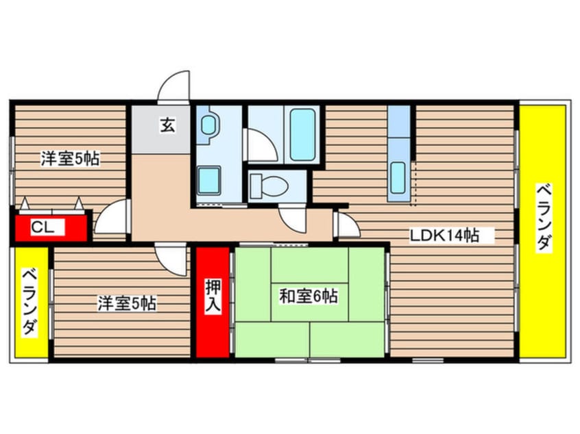 間取図 コートアベニュー