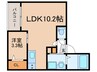 Jack odakaⅣ 1LDKの間取り