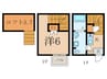 ベルセ黒川 1Kの間取り