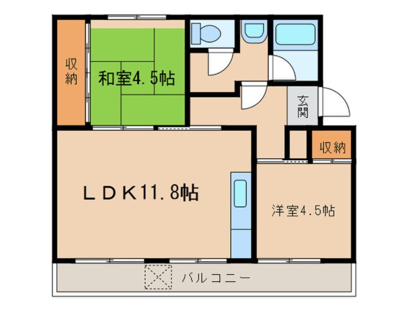 間取図 トモエコーポ