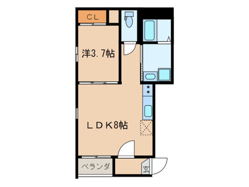 間取図 ハーモニーテラス大杉町