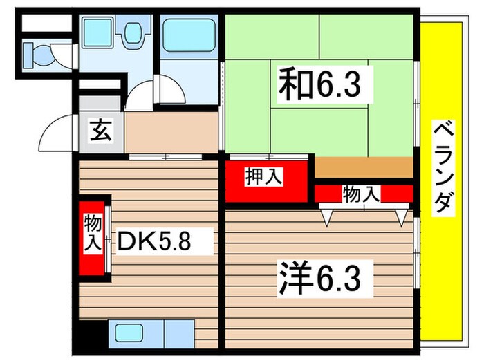 間取り図 グランドール山手