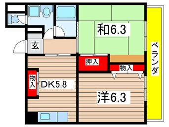 間取図 グランドール山手
