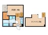 ハーモニーテラス志賀町Ⅲ 1Kの間取り