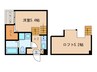 ハーモニーテラス志賀町Ⅲ 1Kの間取り