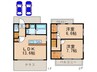 アルタイル一社 2LDKの間取り