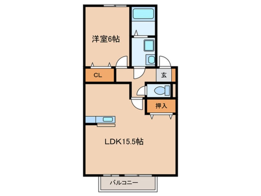 間取図 アベニール十六田