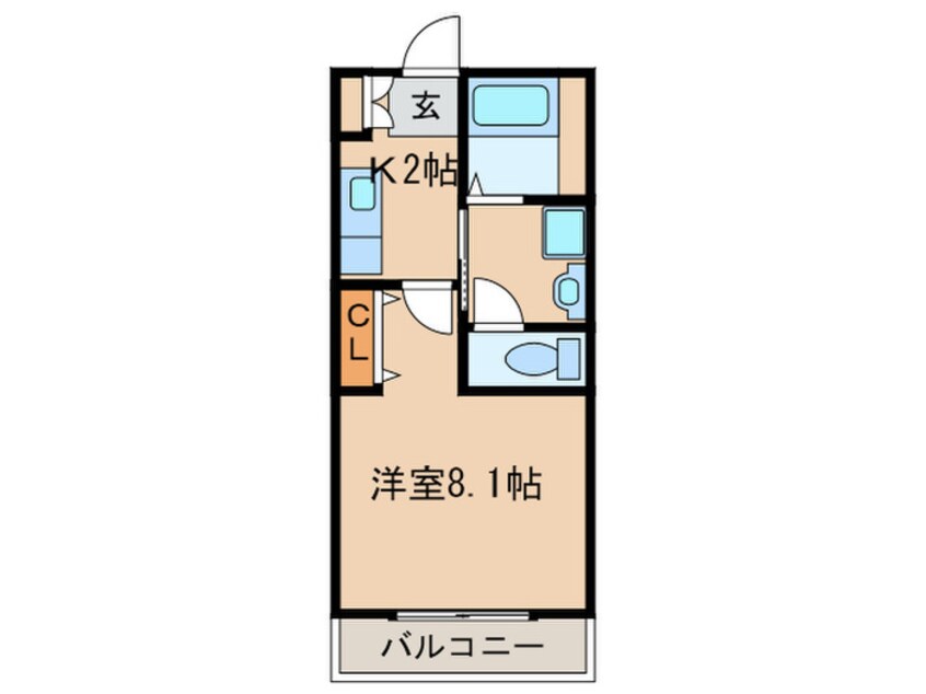 間取図 クレフラスト鳥神町