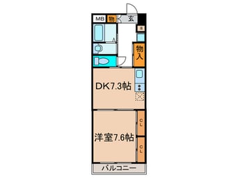間取図 センチュリ－パ－ク八熊