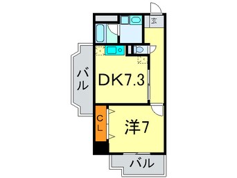 間取図 センチュリ－パ－ク八熊