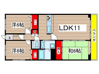 間取図 ビラ三秀山中