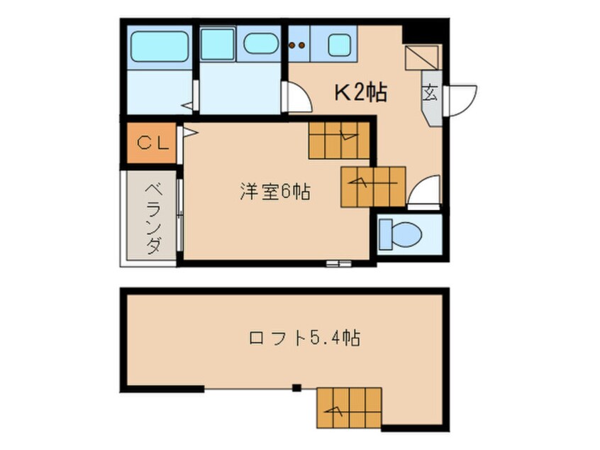 間取図 ハーモニーテラス志賀町Ⅴ